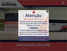 Tablet Screenshot of expressomaringa.com.br